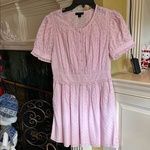 Pink Eyelet Dress